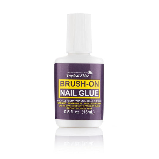 Brush on Nail Glue by Tropical Shine for Women - 0.5 oz Glue