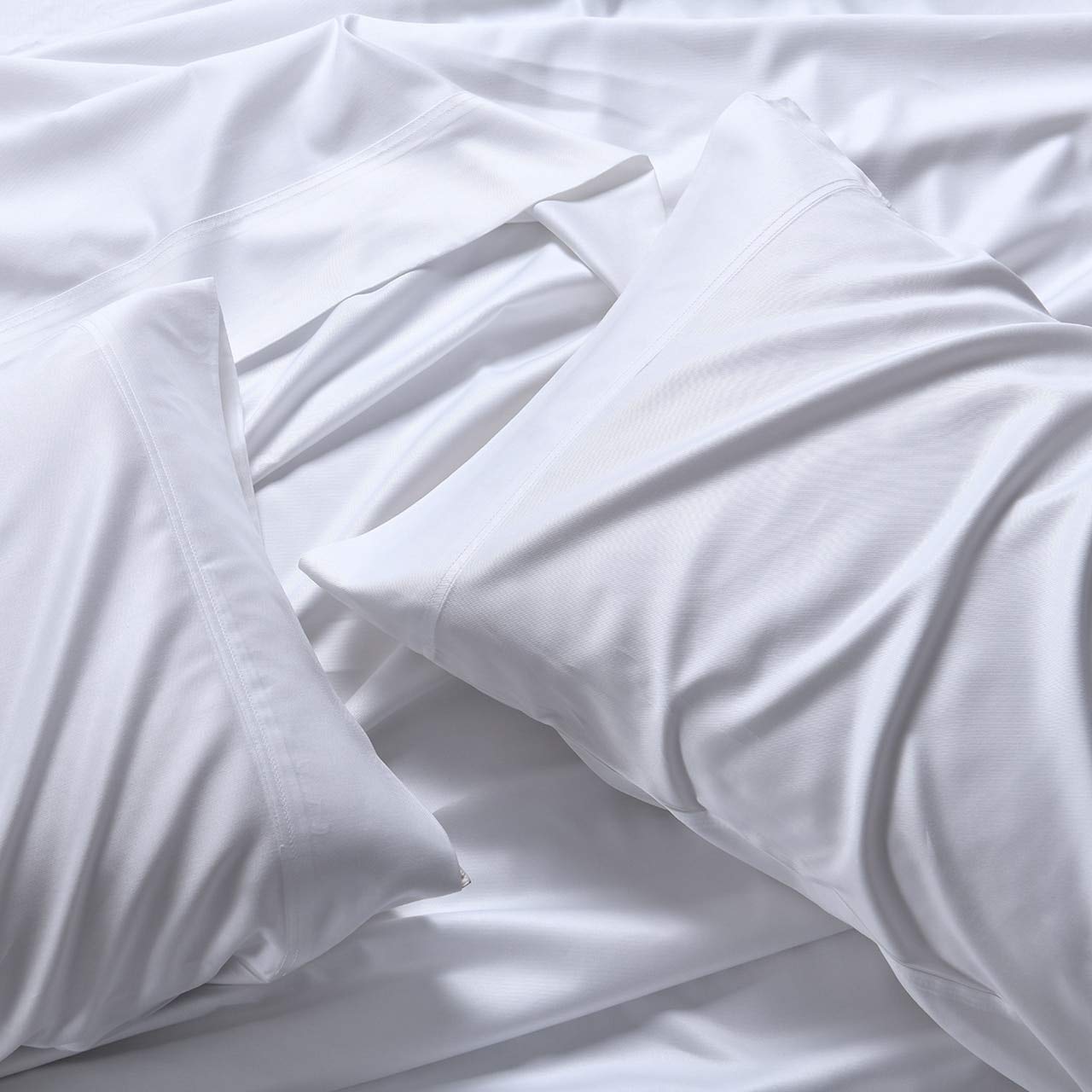 Royal Hotel Bedding ABRIPEDIC Pillowcases, Viscose from Bamboo, Pillowcases Set 600 Thread Count, Silky Soft Pillowcases, Viscose from Bamboo, 2PC