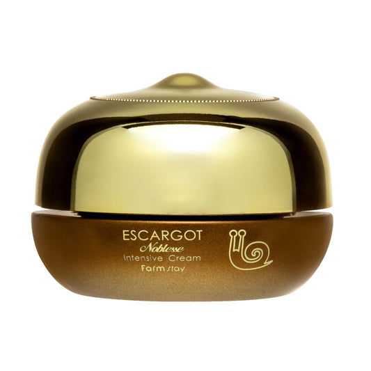 Farmstay Escargot Noblesse Intensive Cream - Anti-Aging Skin Cream with Snail Mucin - Fights Fine Lines and Wrinkles - Deeply Moisturizes - 1.69 oz