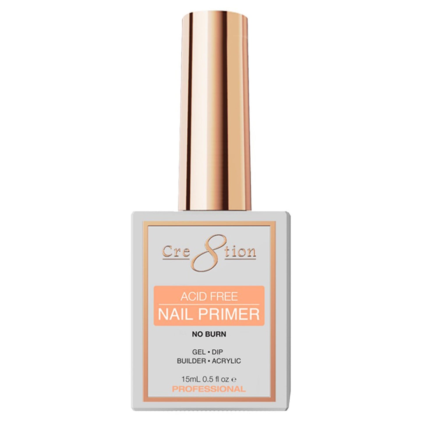 Cre8tion No Burn Nail Primer, Non-Acidic Nail Prep Bonding Formula for Enhanced Adhesion and Durability, 0.5 Fl Oz Beauty & Personal Care Cre8tion