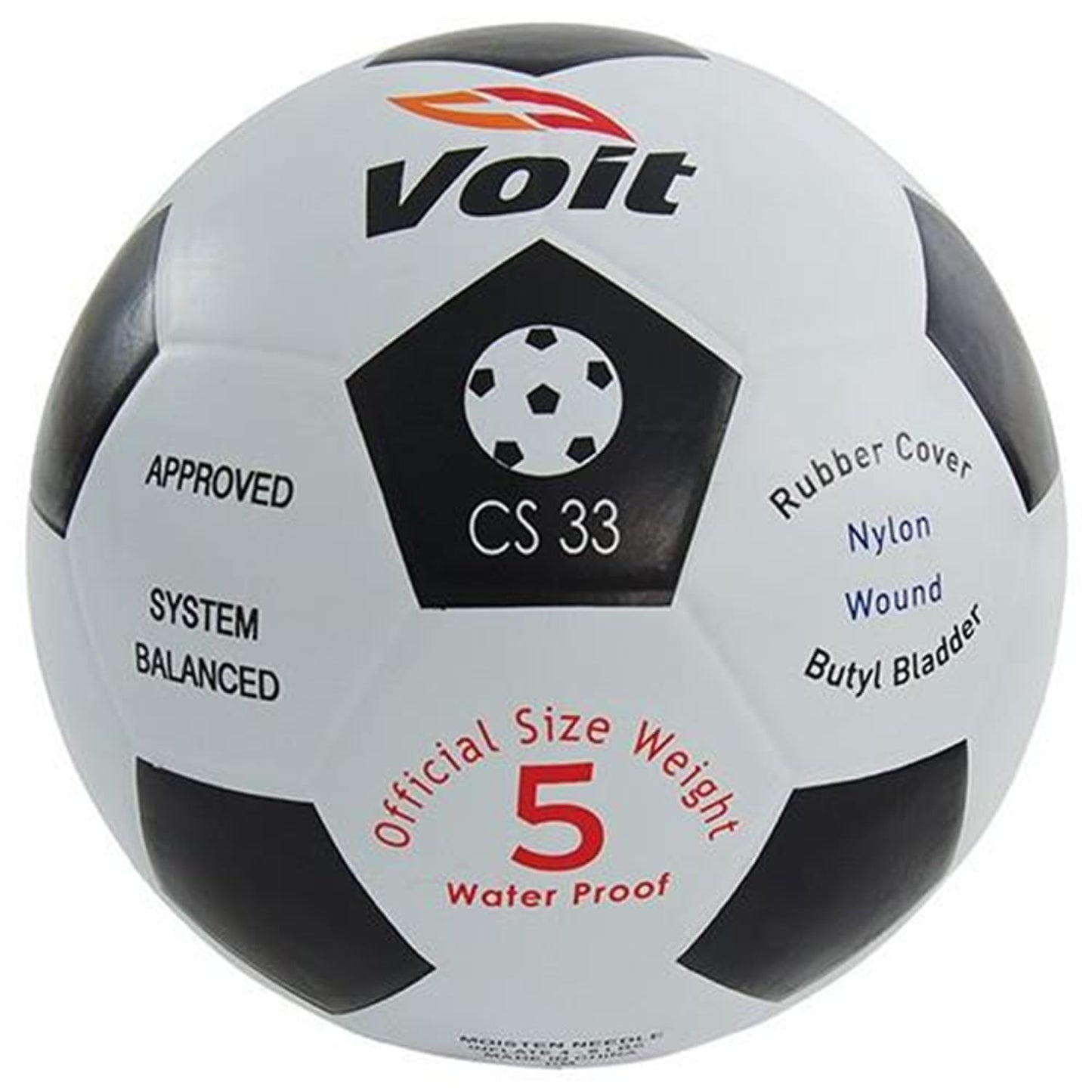 Voit Rubber Soccer Ball, Size-5