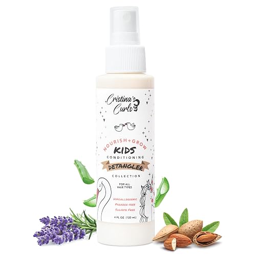 Cristina's Curls Conditioning Detangler Spray for Kids - Leave-in Slip & Frizz Control with No Buildup