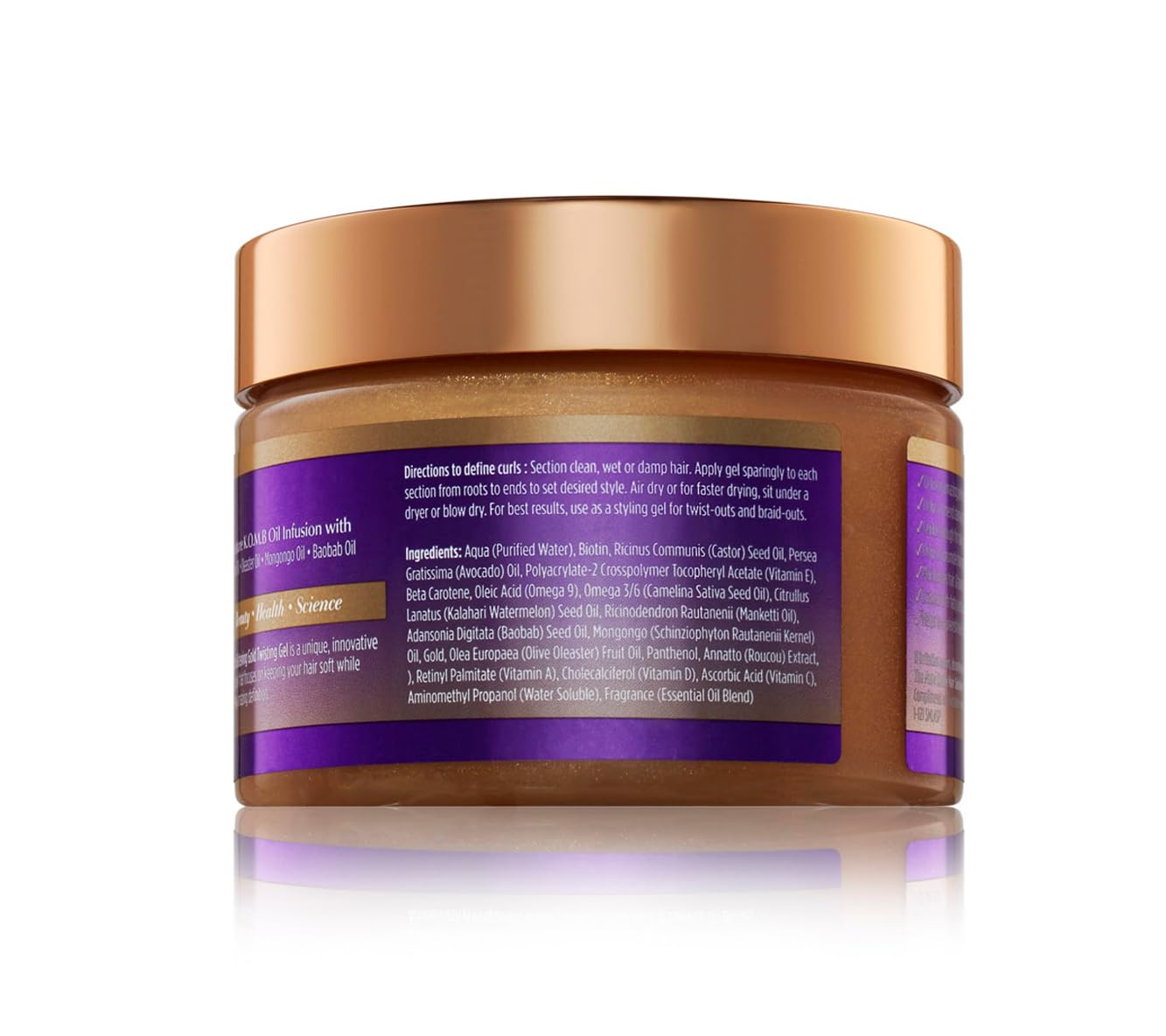 The Mane Choice Ancient Egyptian Anti-Breakage & Repair 24 Karat Gold Twisting Hair Gel, Definition & Shine Braid Gel for Dry, Damaged, Color or