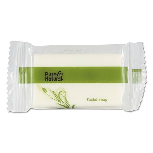 Pure & Natural 500075 Body & Facial Soap .75 oz Fresh Scent White 1000/Carton