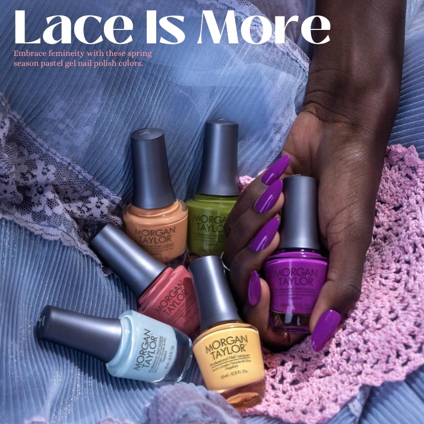 Morgan Taylor Lace Is More Spring Collection - Professional Lacquer, Vibrant, Chip-Resistant, Fast-Drying, Long-Lasting, High-Shine, Perfect Beauty & Personal Care Morgan Taylor