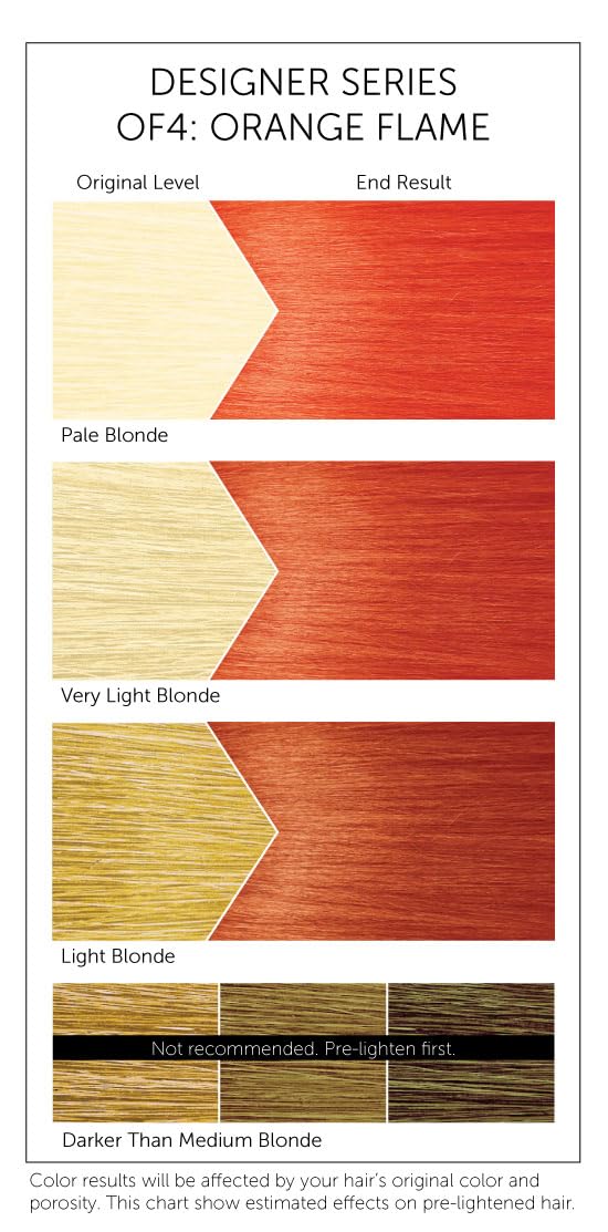 Bigen OF4 Orange Flame Designer Series Semi-Permanent Hair Color (pack of 3)