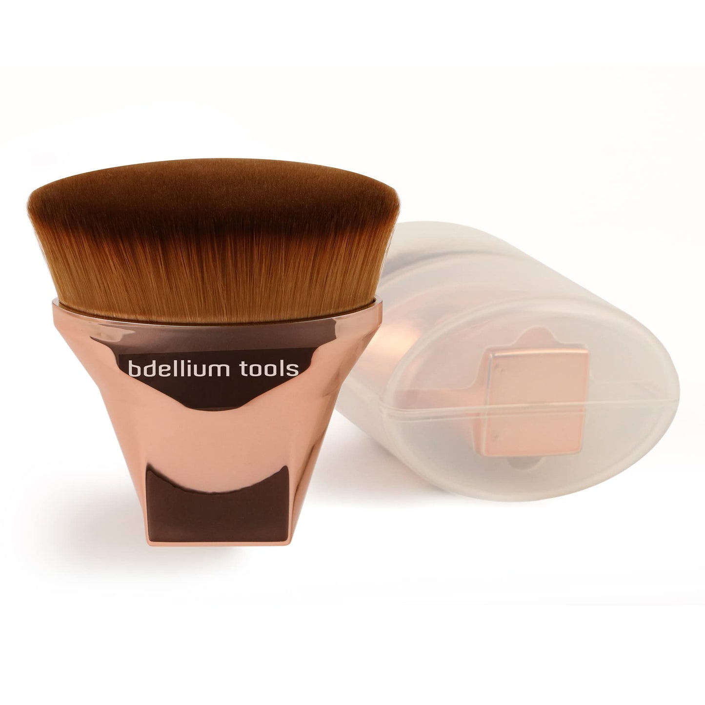 Bdellium Tools Professional Makeup Brush - Studio Series 999 Master Blender - With Soft Synthetic Fibers, For Smooth & Flawless Finish (Rose Gold