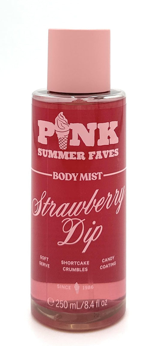 Victoria's Secret Pink Body Mist Strawberry Dip 8.4 Fl Oz