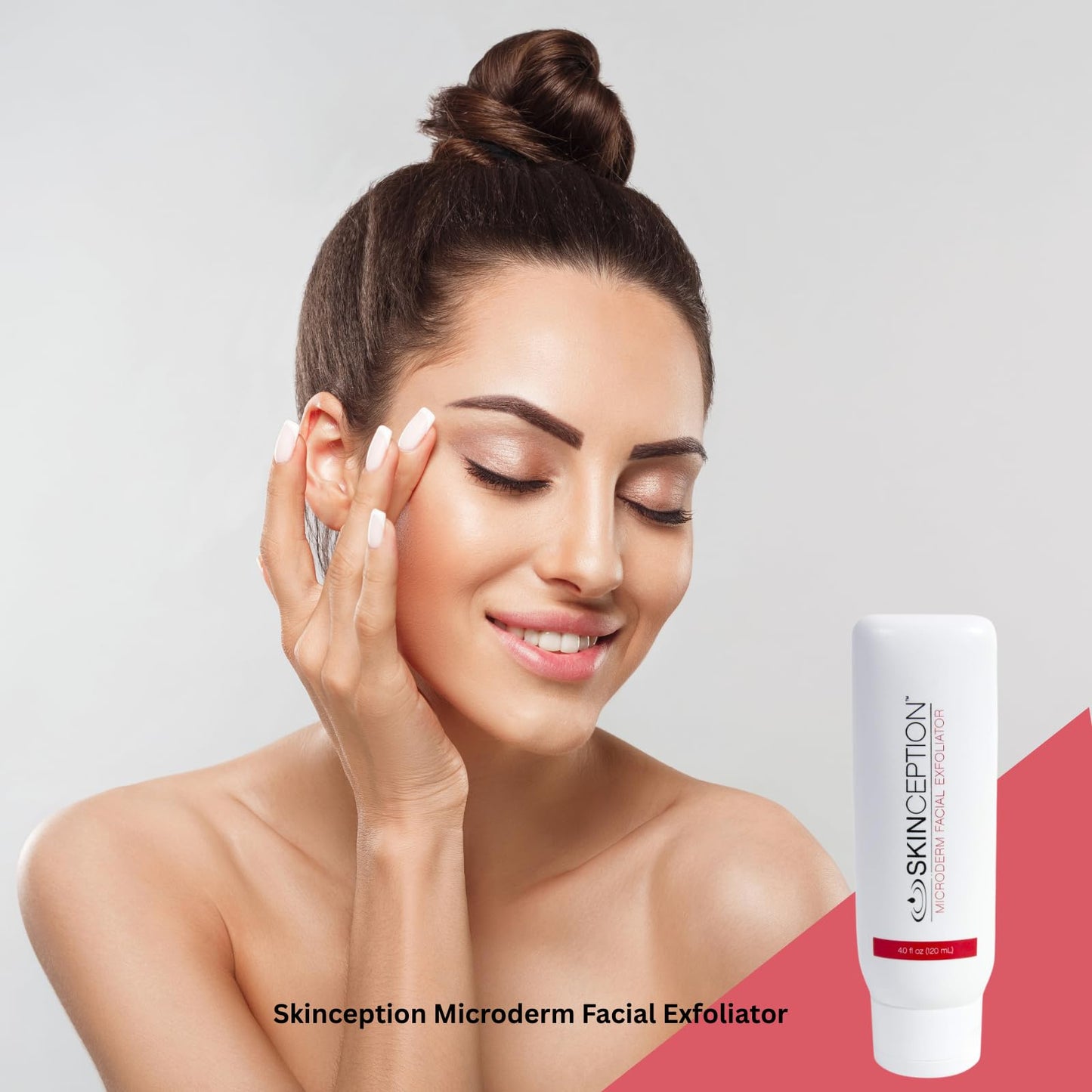 Skinception Microderm Facial Exfoliator - Fruit Enzyme Face Exfoliating Treatment - Gentle Microdermabrasion for Dead Skin Removal, Pore Cleansing