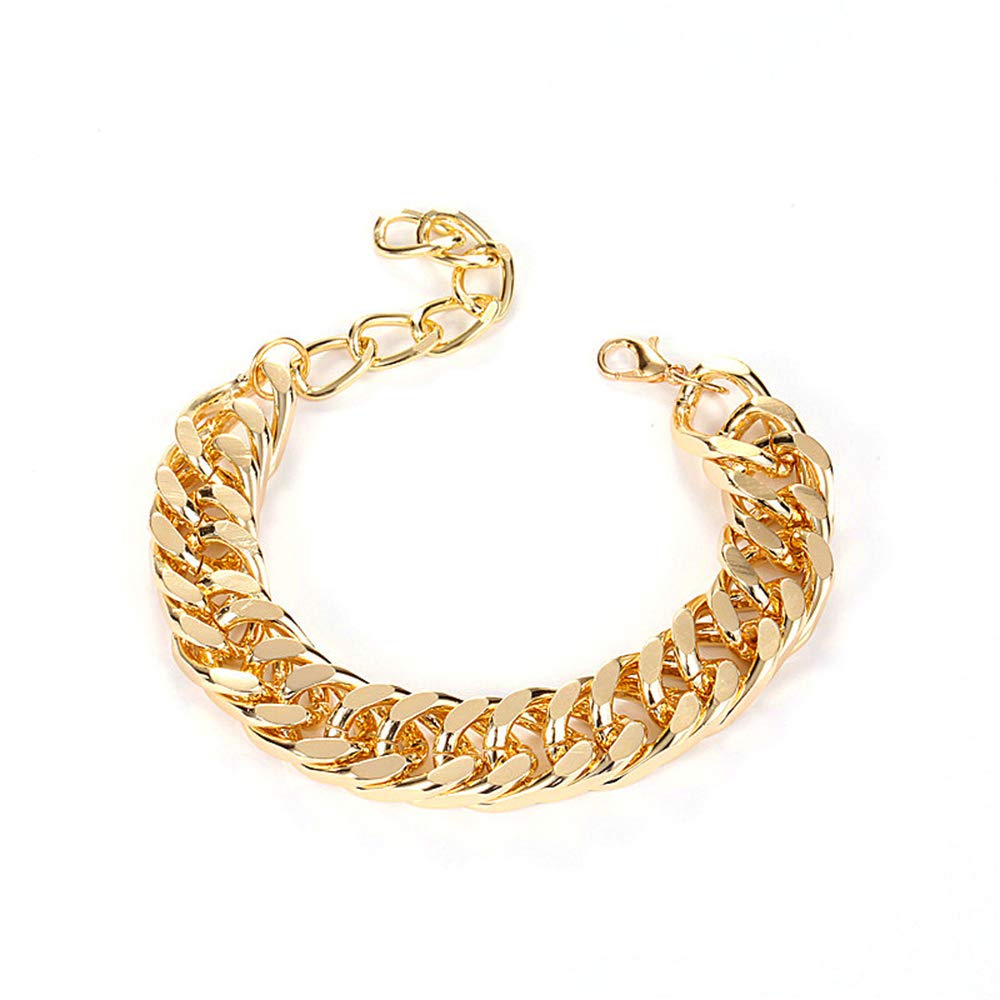 RELOVET Chunky Necklace Choker Link Curb Chain Chic Gold for Women Fashion Gift for Her
