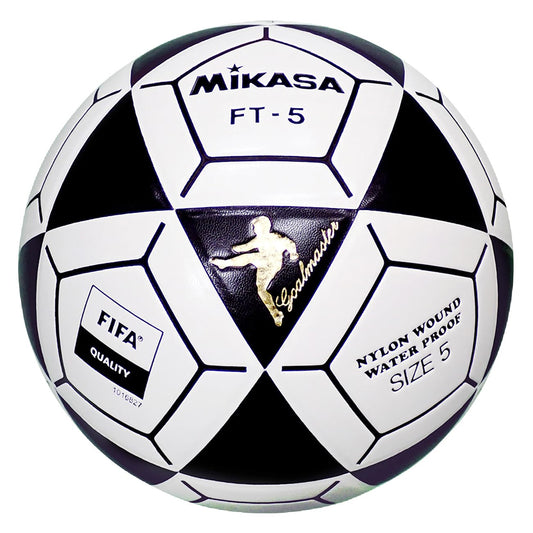 Mikasa FT5 Goal Master Soccer Ball, Black/White, Size 5