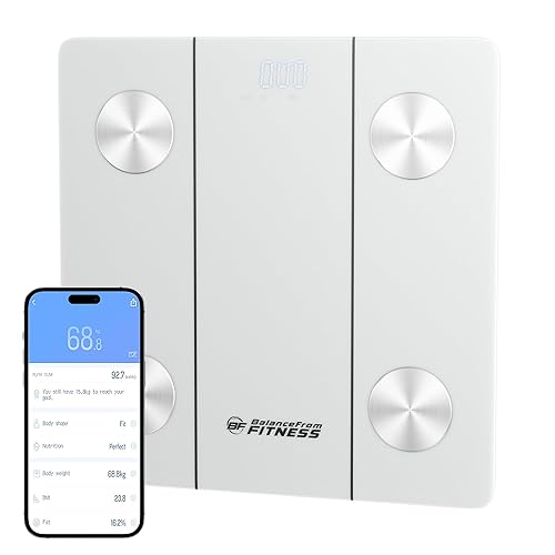 BalanceFrom Scale For Body Weight Digital Bathroom Scales Highly Accurate For People, Most Accurate Batteries Weighing Machine With LED Display…