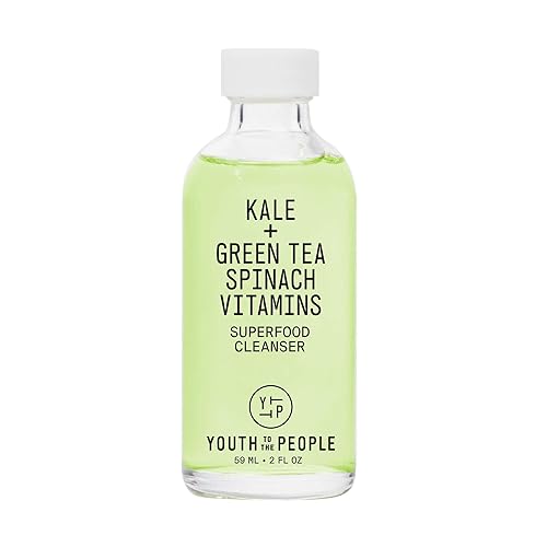 Youth To The People Superfood Facial Cleanser Travel - Kale + Green Tea Daily Face Wash, Gentle Makeup Remover, with Soothing Antioxidants for Glowing
