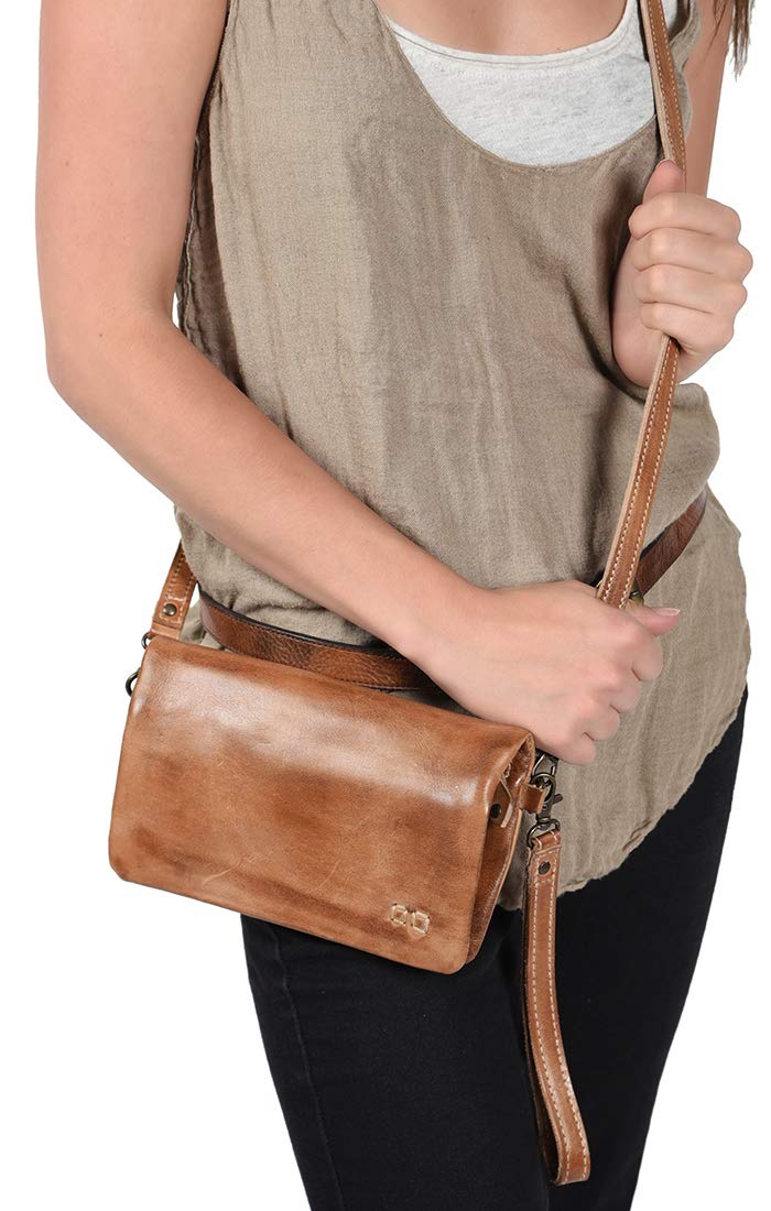 BedStu Cadence Crossbody Wallet Tan