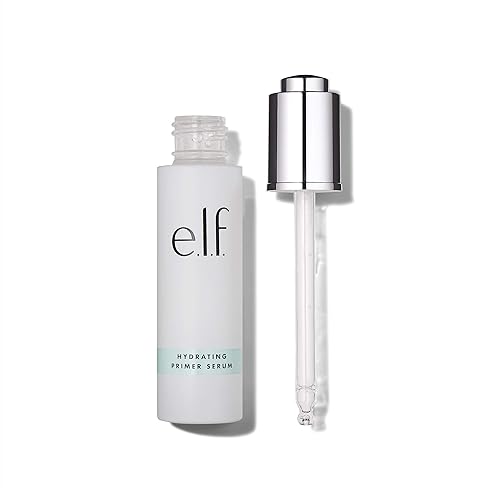 e.l.f. Hydrating Primer Serum, Lightweight & Buildable, Ultra Hydrating, Infused with Snow Mushroom and Hyaluronic Acid, Fragrance Free