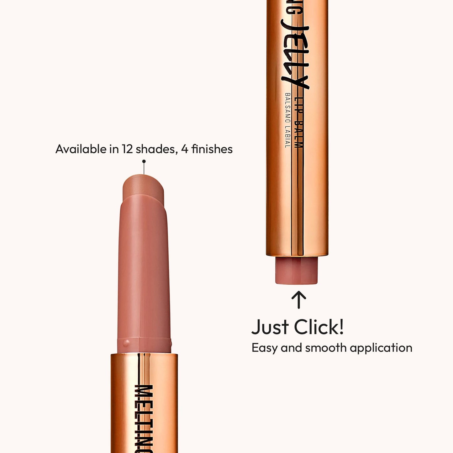 Kiss NEW YORK Professional Melting Jelly Lip Balm, High Shine & Moisturizing Lip Stick, Long Lasting, Plumping Effect Look, Non-Sticky & Not Cakey