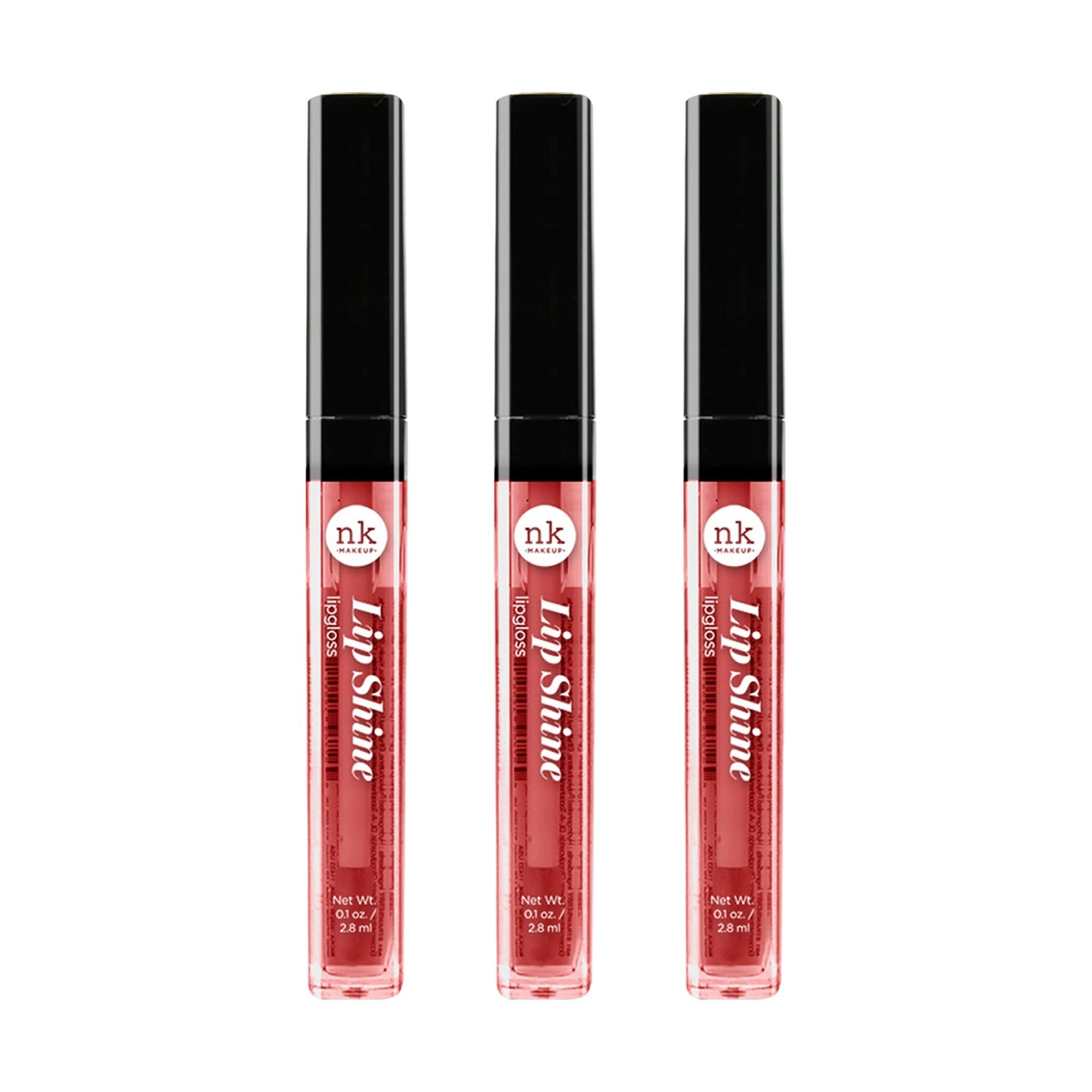 NICKA K NEW YORK Lipshine, Cosmetics, vibrant colors, bright colors, shining lips, lip shine, long lasting (AMZ271)