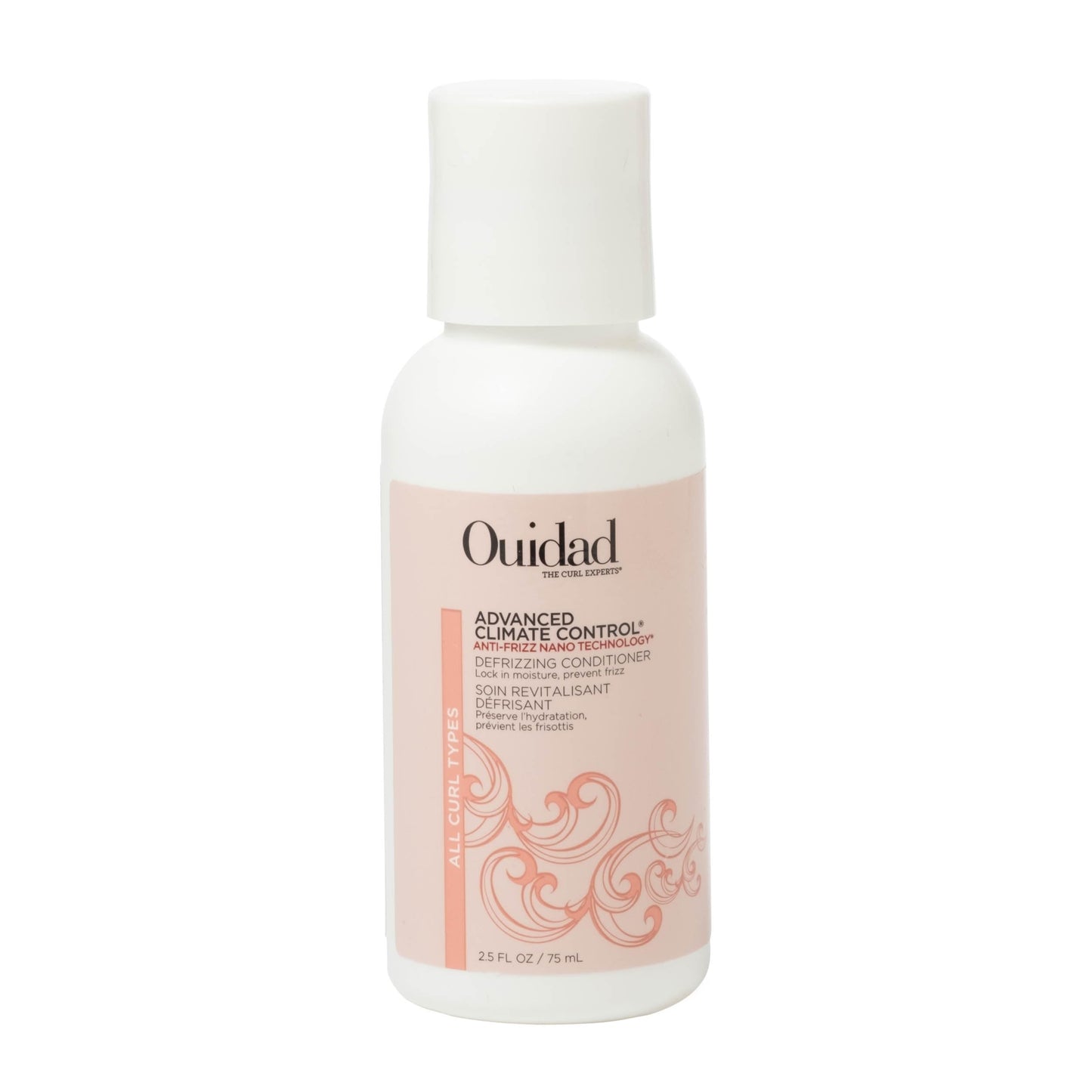 Ouidad Advanced Climate Control Defrizzing Conditioner - 2.5 fl oz, Anti-Frizz Nano Technology, Locks In Moisture, Protects Curls from Heat, Safe