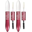 L'Oreal Paris Makeup Double Extend Tubing Mascara, Lengthening 2 Step Mascara, Smudgeproof, Blackest Black, Pack of 2