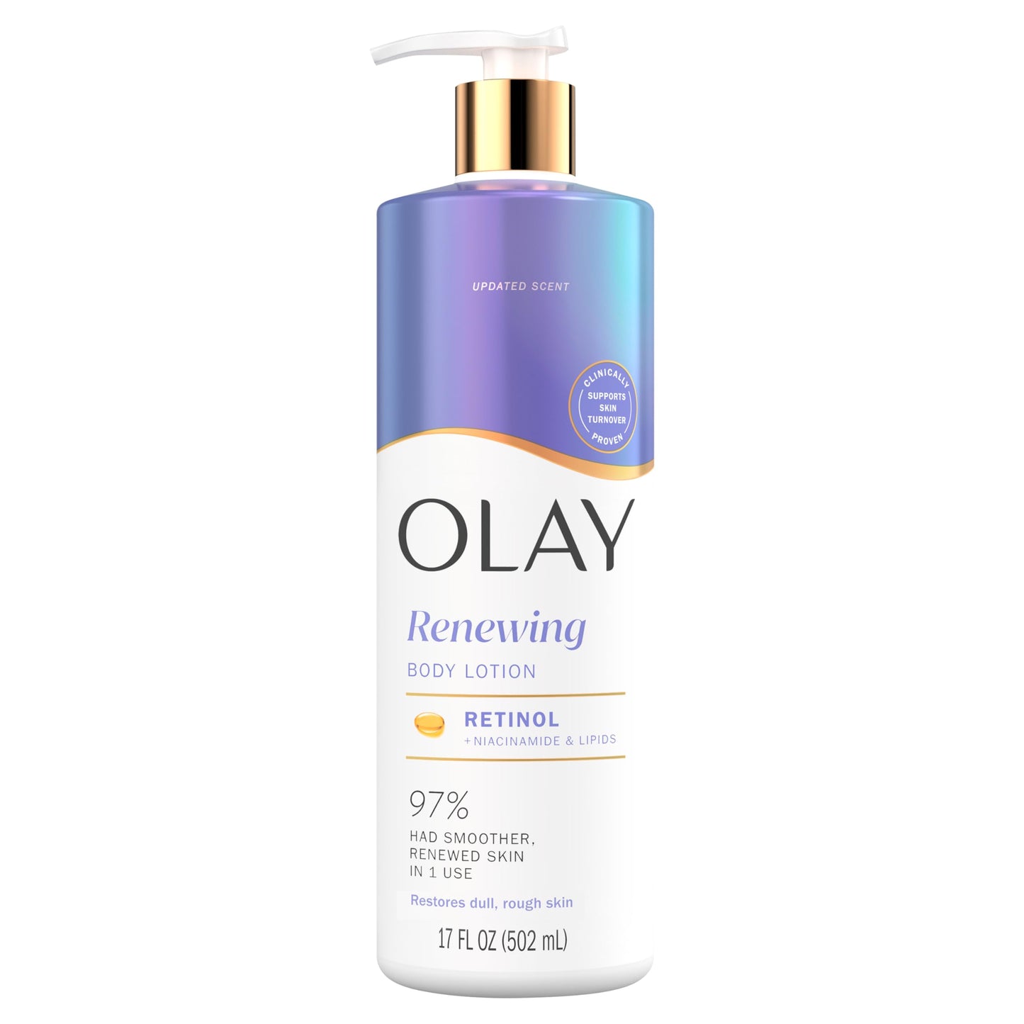 Olay Body Lotion for Women, Smoothing with Retinol Serum, Visibly Smoother Skin, 24hr Moisture & Hydration, Fast Absorbing Formula, Vitamin B3