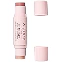 "Wander Beauty On-the-Glow Blush and Illuminator - Bare/Nude Glow - 7-in-1 Hydrating Cream Blush & Highlighting Stick - Stick Blush for Cheeks, Lip