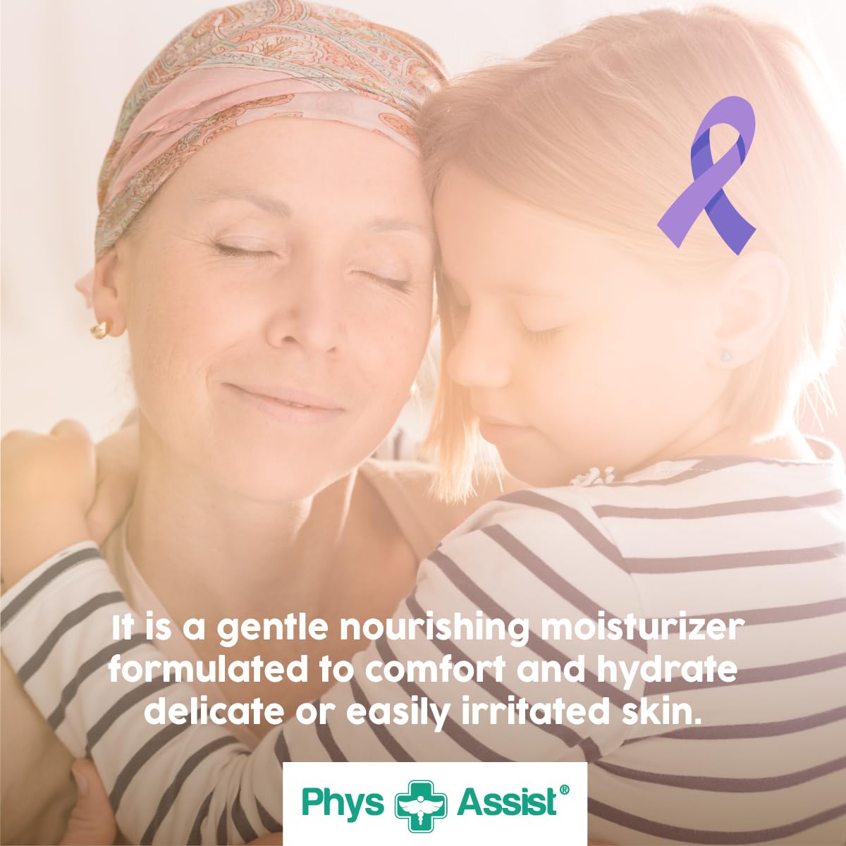 PhysAssist Oncology Cream Glycerin Unscented Moisturizer for Face & Body - Deep Hydration Cream for Dry, Sensitive & Stressed Skin - Fragrance-Free
