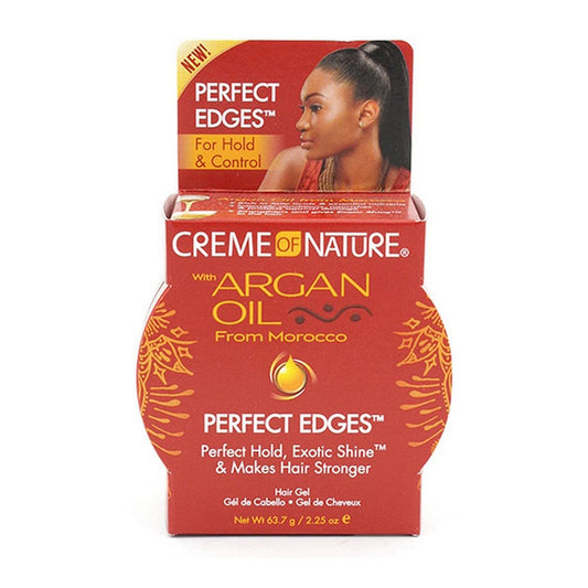 Creme Of Nature Argan Oil Perfect Edges Control 2.25 Ounce Jar (66ml) (2 Pack)