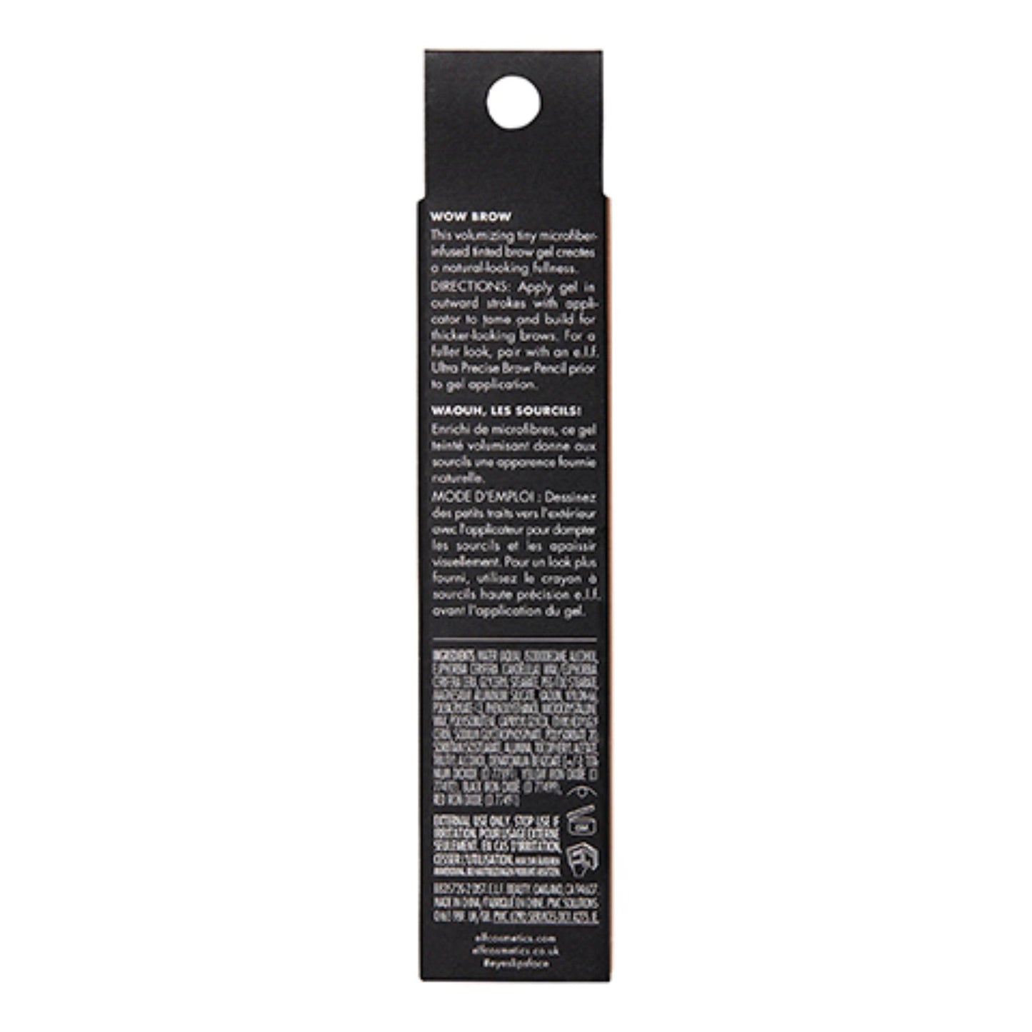 e.l.f. Wow Brow Gel, Volumizing, Buildable, Wax-Gel Hybrid, Creates Full, Voluminous-Looking Brows, Locks Brow Hairs In Place, Taupe