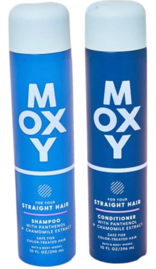 Bath & Body Works Moxy Shampoo + Conditioner Set, 10oz Each Bottle (Curly Hair), Off White