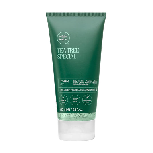 Tea Tree Styling Gel, Medium Hold, High-Shine Finish, For All Hair Types, 5.1 fl. oz.