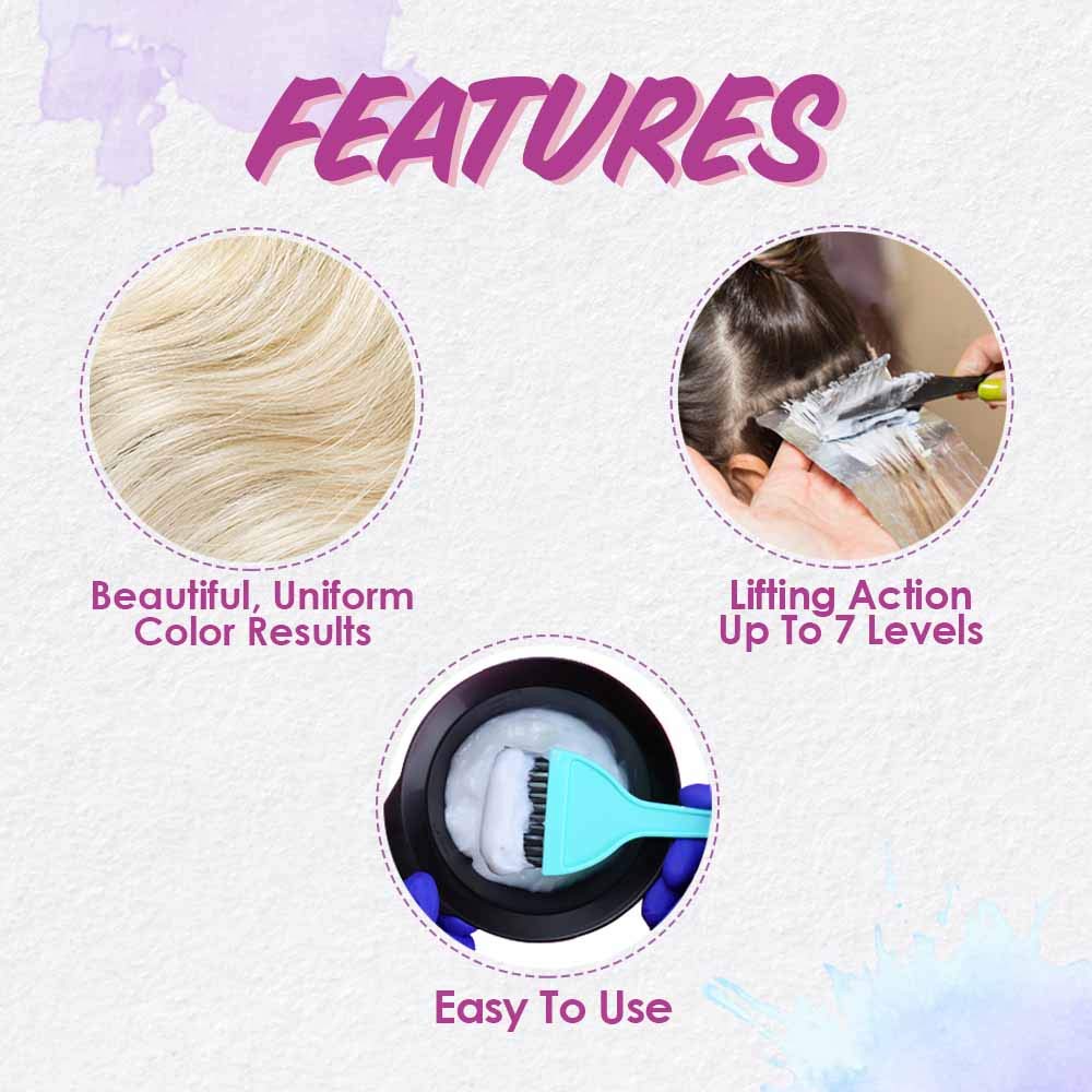 Punky Cream Peroxide Hair Dye Developer 40 Volume - Hair Bleach Developer for Medium to High Lift, 118ml