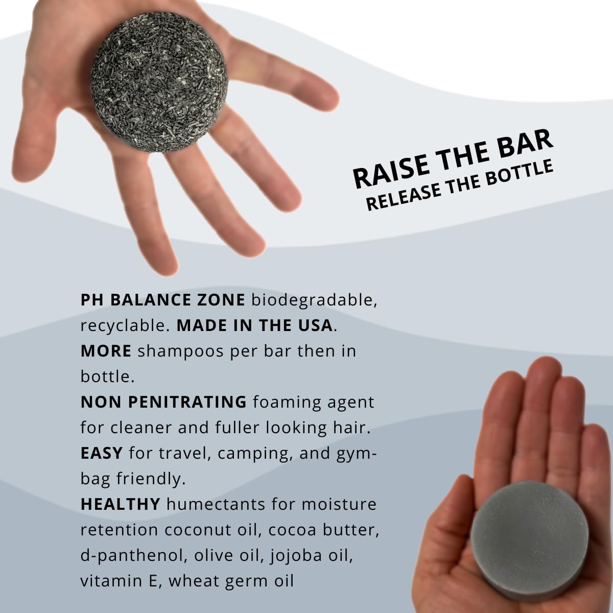 SPIRALEAF Solid Shampoo Bar & Conditioner Bar Set, TEA TREE SPLASH Essential Oil Blend, Limited Ingredients, Concentrated Formula, Fragrance-Free