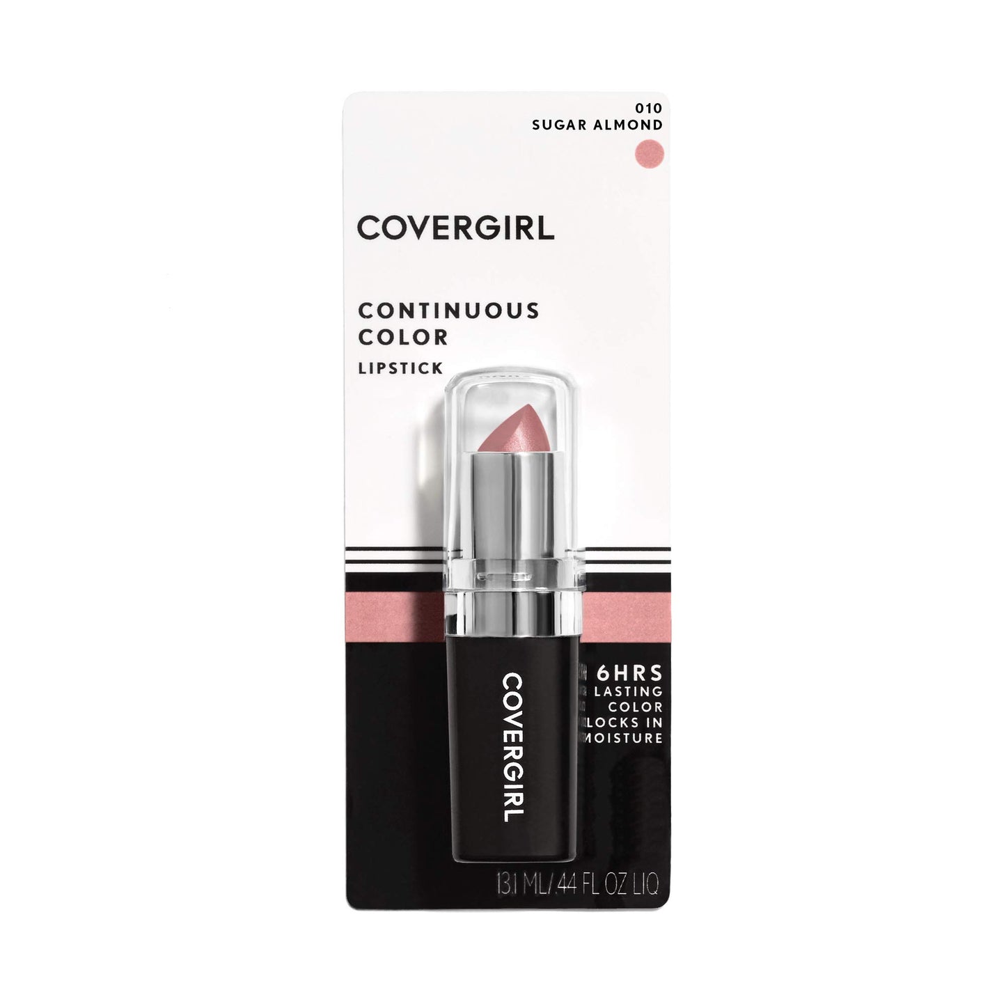 CoverGirl Continuous Color Lipstick, Sugar Almond 010