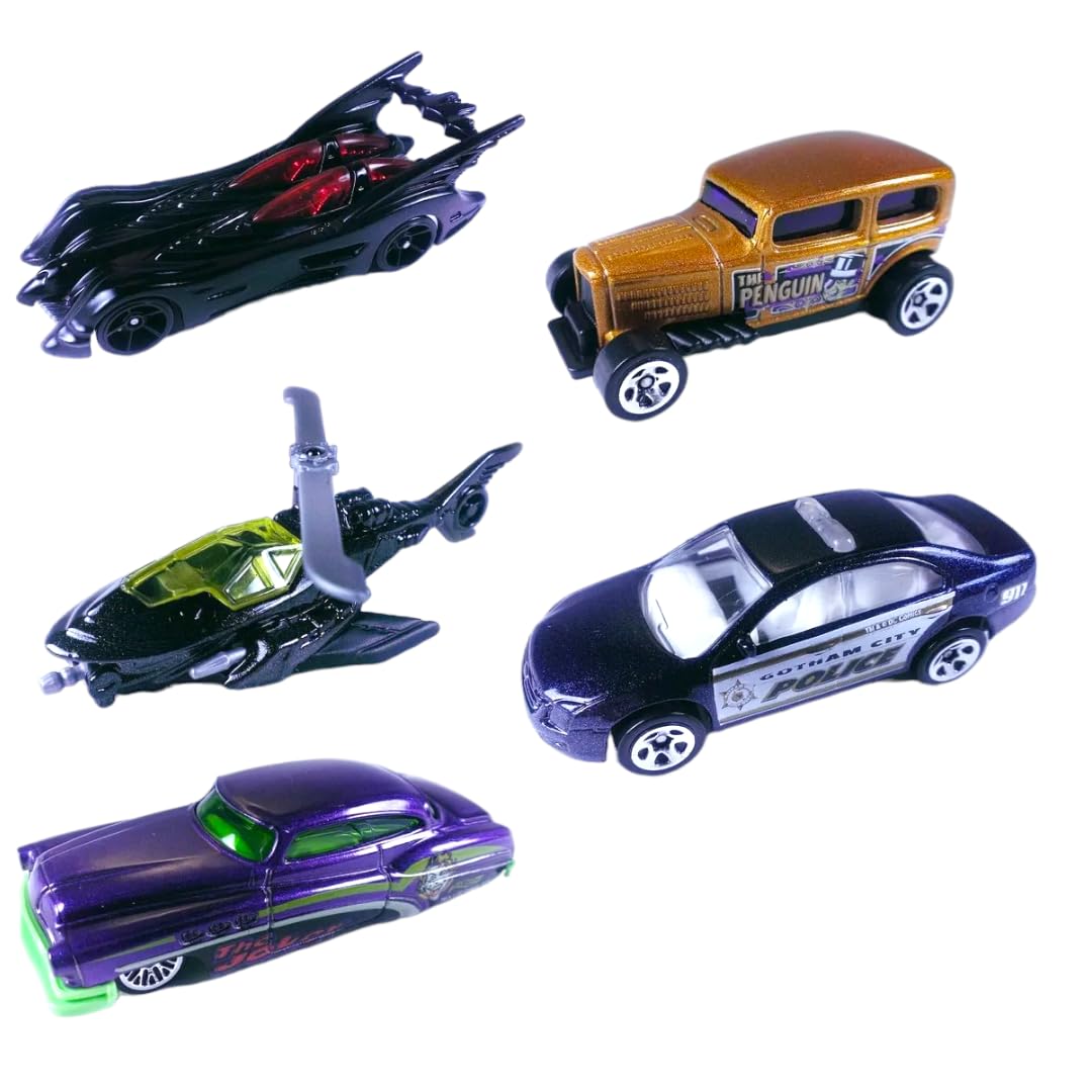 Hot Wheels Batman 5 Pack of Diecast Vehicles CDT28 2015