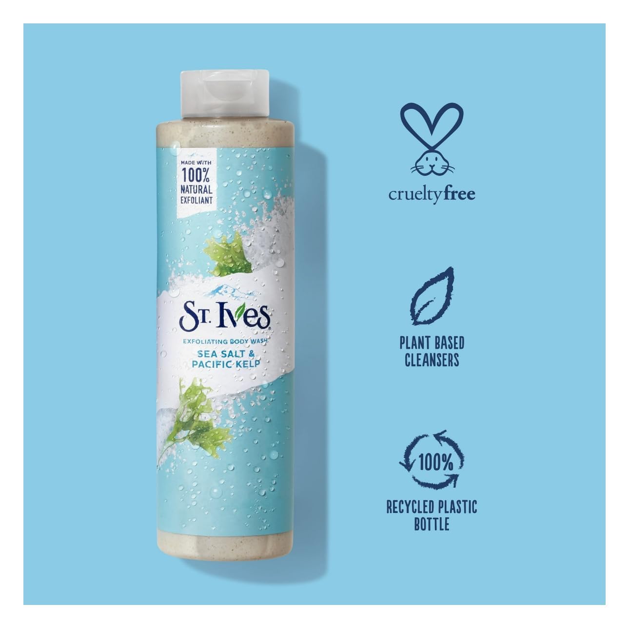 St Ives Body Wash Sea Salt & Pacific Kelp 22 Ounce (650ml) (Pack of 2)