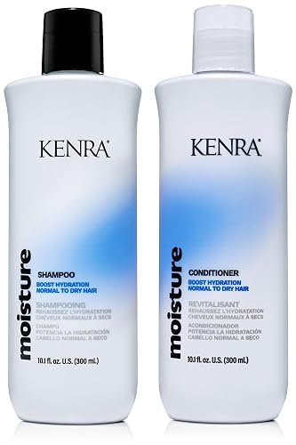 Kenra Professional Moisture Shampoo & Conditioner Set | Boost Hydration | Improve Manageability and Shine | Nourish Dry Hair | Color Safe | Efforless