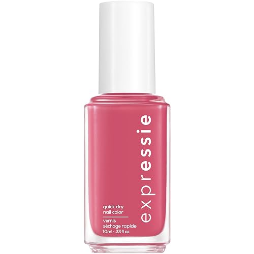 essie Expressie Nail Polish, Quick-Dry Hot Pink Nail Polish, Vegan, Crave The Chaos, 0.33 fl oz Beauty & Personal Care essie