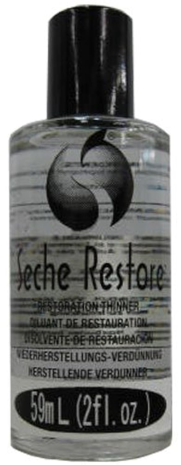 Seche Restore Top Coat - Nail Polish Thinner, Revive Thickened Nail Lacquer Extends Manicure Life, 2 Fl Oz Beauty & Personal Care Seche