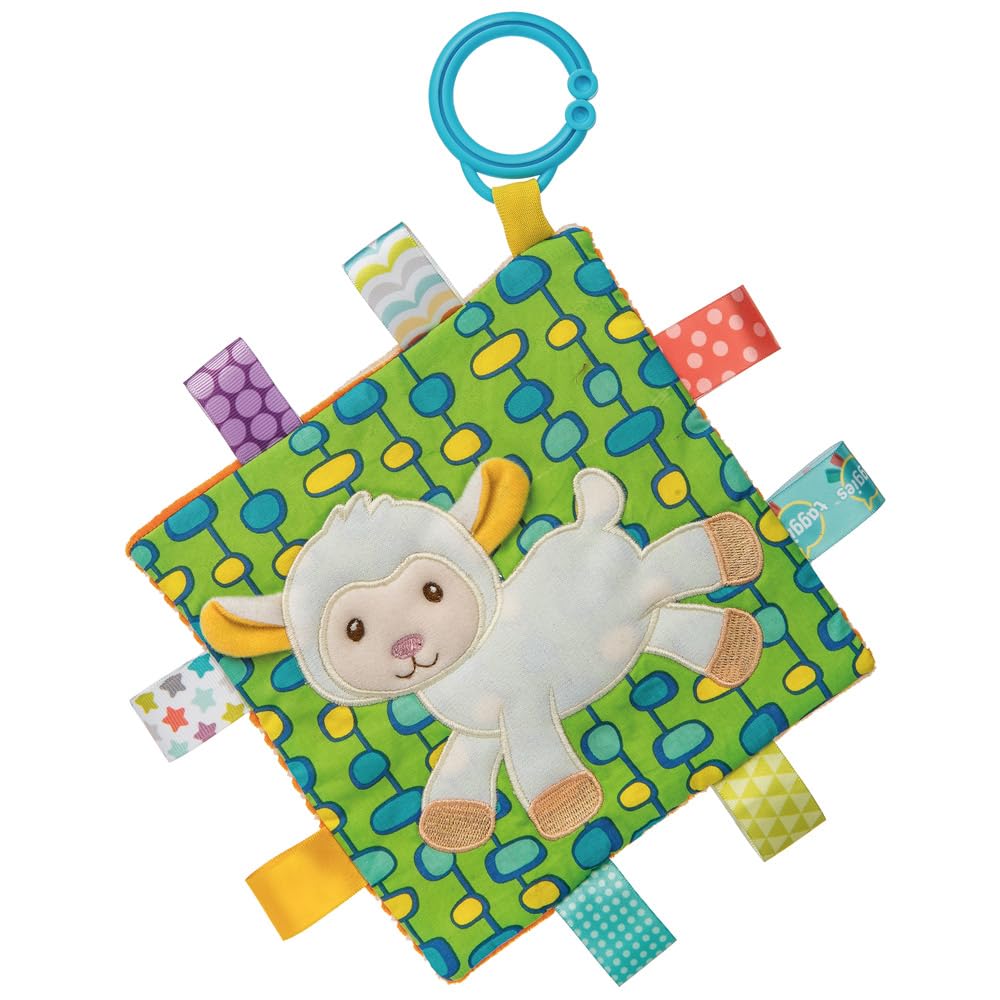 Mary Meyer Taggies Crinkle Me Baby Toy, Sherbet Lamb