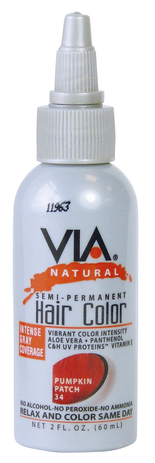 Via Natural Semi Permanent Hair Color 2oz 1PC (#34 - Pumpkin Patch)