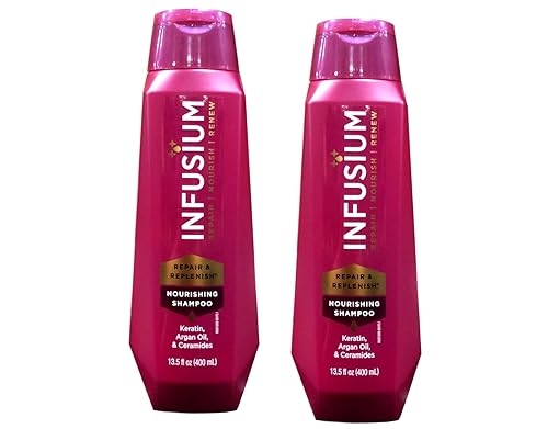 Infusium Shampoo Repair & Replenish 13.5 Ounce (400ml) (Pack of 2)