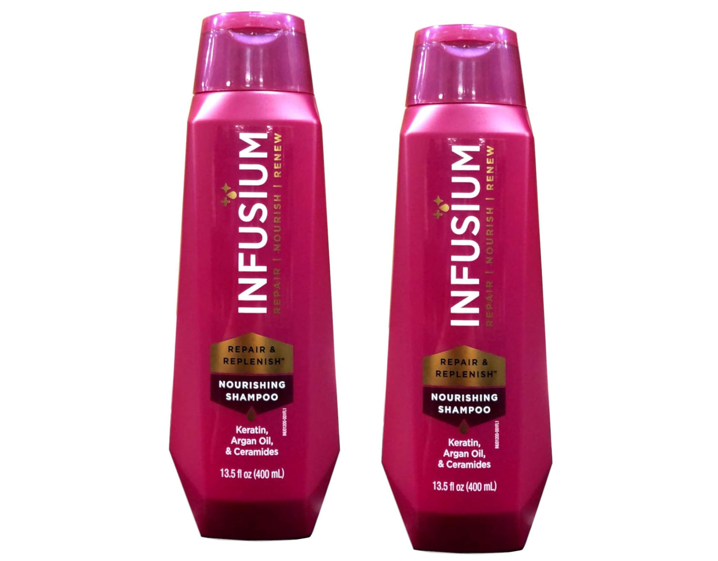 Infusium Shampoo Repair & Replenish 13.5 Ounce (400ml) (Pack of 2)