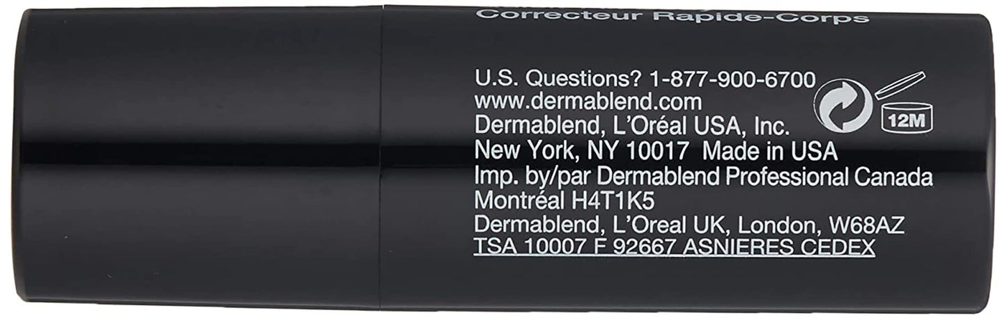 Dermablend Quick-Fix Body Makeup Full Coverage Foundation Stick, Water-Resistant Body Concealer for Imperfections & Tattoos, 0.42 Oz