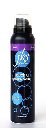 JKS® Touch Up Spray VIOLET, temporary hair color spray powder. No commitment hair color