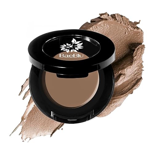 Organic Tinted Eyebrow Pomade, Medium - Water & Smudge-Proof Sculpting Eyebrow Wax for Shaping, Defining & Filling - Long-Lasting 18-Hour Hold