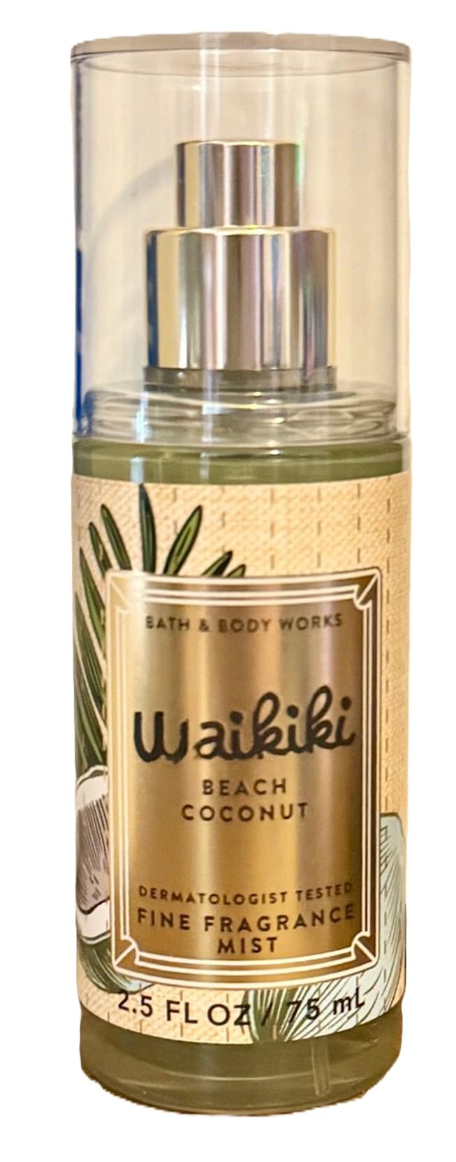 Bath and Body Works Travel Size Fine Fragrance Mist - Classic and Seasonal Scents - 2.5 fl oz each (Waikiki Beach Coconut)