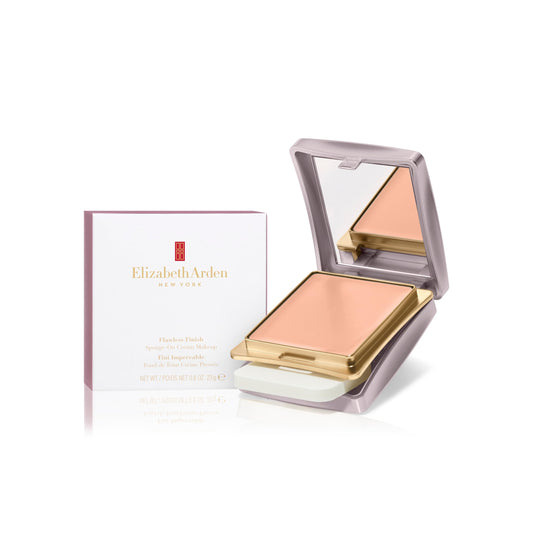 Elizabeth Arden Flawless Finish Sponge-On Cream Foundation Makeup, Medium-to-Full Coverage, Includes Compact & Applicator, 0.8oz
