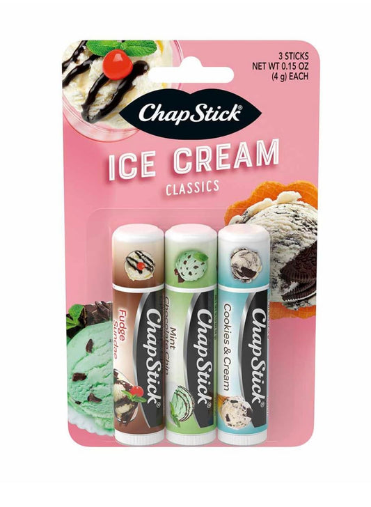 ChapStick Lip Moisturizer, Ice Cream 0.15 Oz Each 3 Sticks Beauty and Personal Care ChapStick