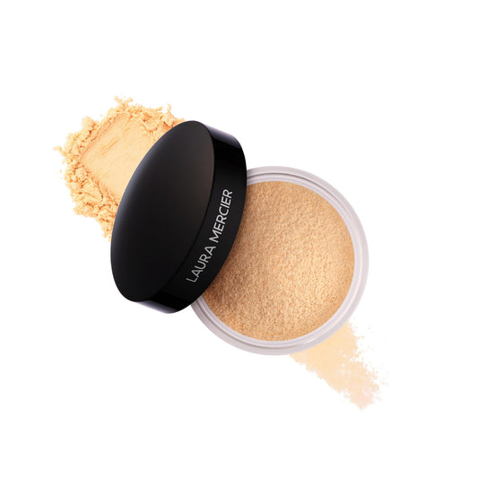 Laura Mercier Translucent Loose Setting Powder, 24HR Shine Control, Infused with Vitamins C + E, Soft Matte Finish, Normal to Oily Skin, 4 Shades