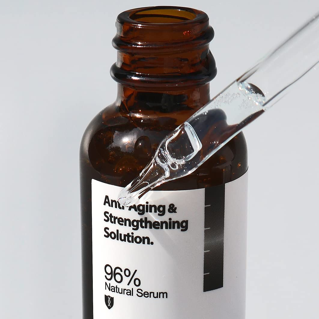 Anti Aging Facial Serum Sensivite Skin Face 30ml 1fl oz by TRUE NATURE SKINCARE Vitamin C Hyaluronic Acid Daily Skincare Collagen Peptide